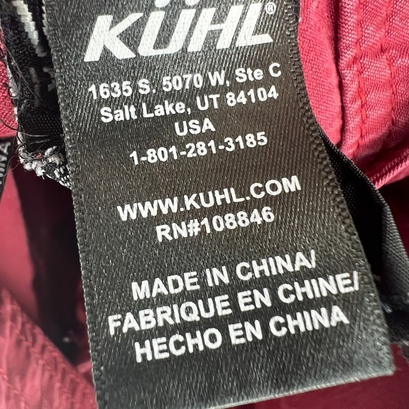 Kuhl Vintage Patina Dye Cargo Red Roll Up Pants Womens Size 8 (Fits 32x30) 16F - Picture 12 of 15